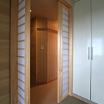 国立市　引き戸　アクリル板　造作